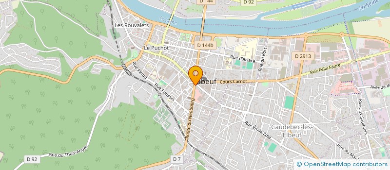 localisation de l'entreprise IDEAL OPTIQUE à ELBEUF