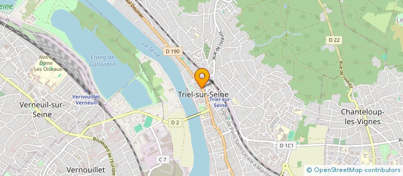 localisation de l'entreprise IDEAL ORDINATEUR 78  TRIEL-SUR-SEINE