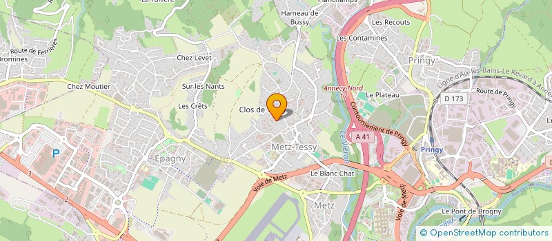 localisation de l'entreprise IDEAL OUVERTURES  EPAGNY METZ-TESSY