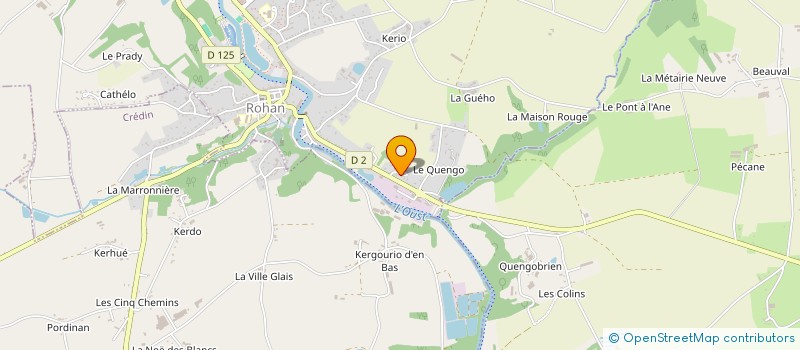 localisation de l'entreprise IDEAL PAYSAGE à ROHAN