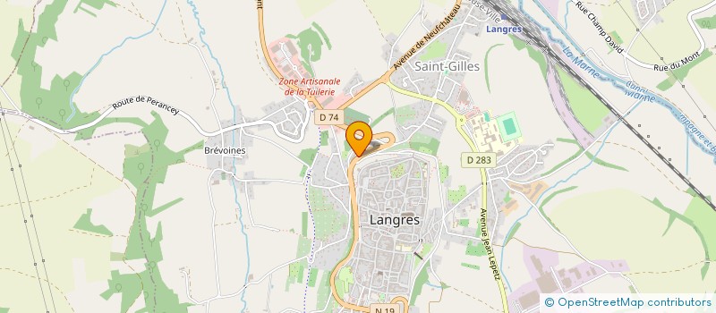 localisation de l'entreprise IDEAL PISCINES 52 à LANGRES