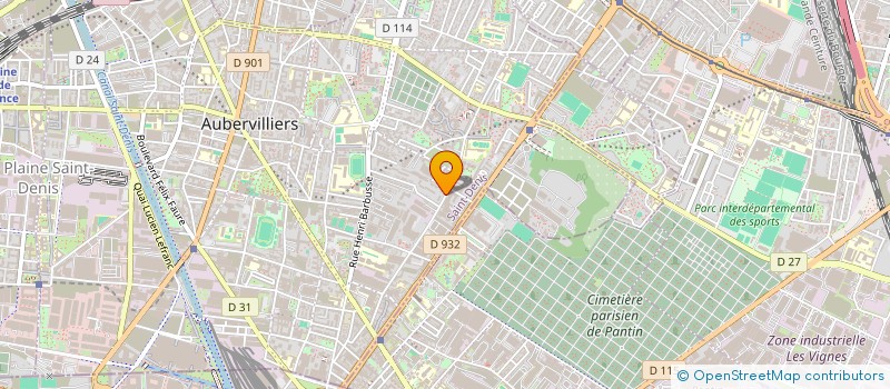 localisation de l'entreprise IDEAL PRINT à AUBERVILLIERS