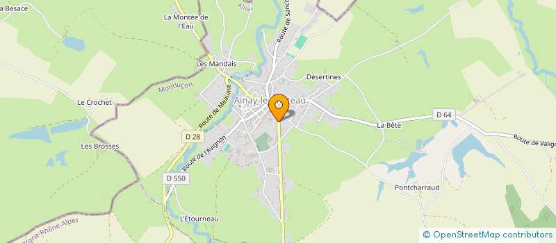 localisation de l'entreprise IDEAL SERVICE  AINAY-LE-CHATEAU