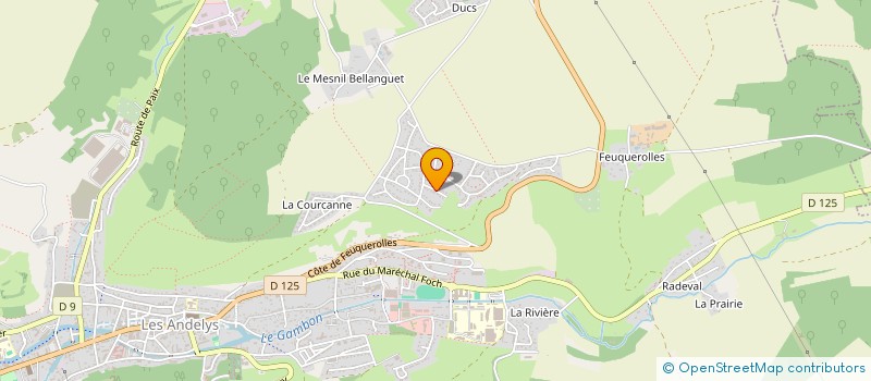 localisation de l'entreprise IDEAL STORE à LES ANDELYS