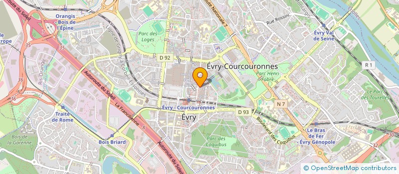 localisation de l'entreprise IDEAL TECHNOLOGIE à EVRY-COURCOURONNES