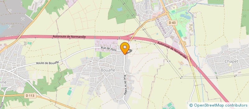 localisation de l'entreprise IDEAL TELECOMS  BOUAFLE