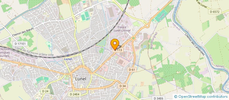 localisation de l'entreprise IDEAL TISSU  LUNEL