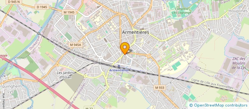 localisation de l'entreprise IDEAL TOITURE  ARMENTIERES