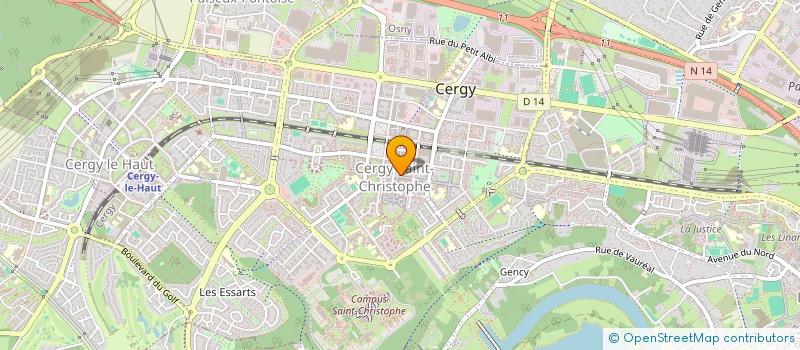 localisation de l'entreprise IDEAL TOURS à CERGY