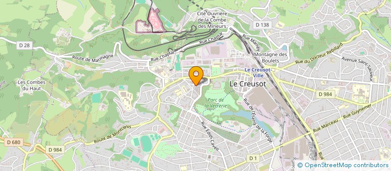 localisation de l'entreprise IDEALE COIFFURE  LE CREUSOT