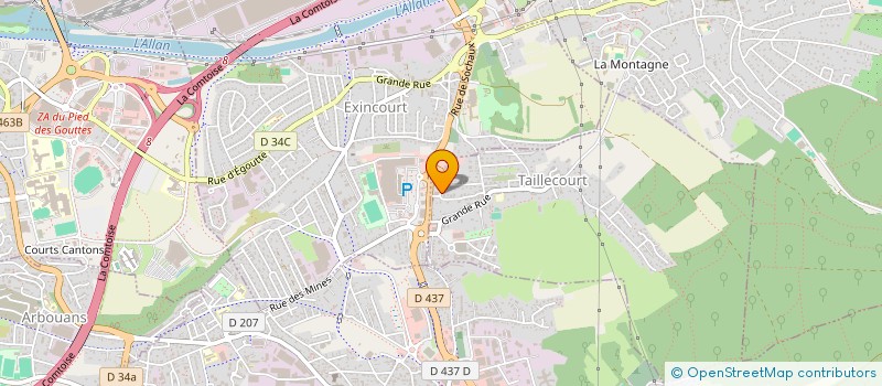 localisation de l'entreprise IDEALE CUISINE SAS  TAILLECOURT