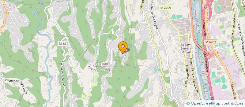 localisation de l'entreprise IDEALE DS NICE-COTE D'AZUR  LA GAUDE