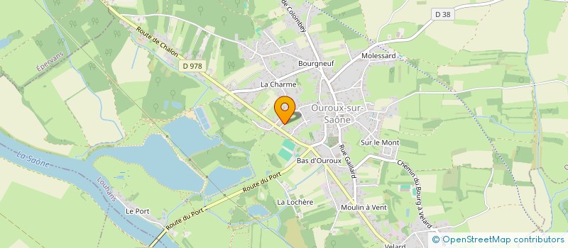 localisation de l'entreprise IDEALES FERMETURES SOCIETE NOUVELLE  OUROUX-SUR-SAONE