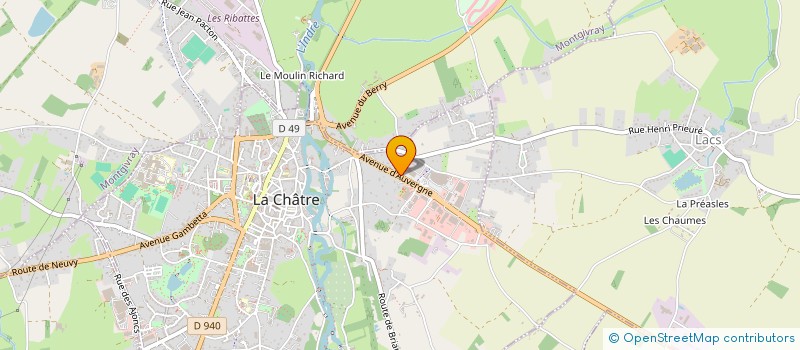 localisation de l'entreprise IDEALFOOD à LA CHATRE
