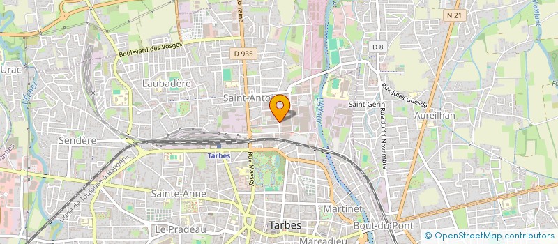 localisation de l'entreprise IDEALG à TARBES