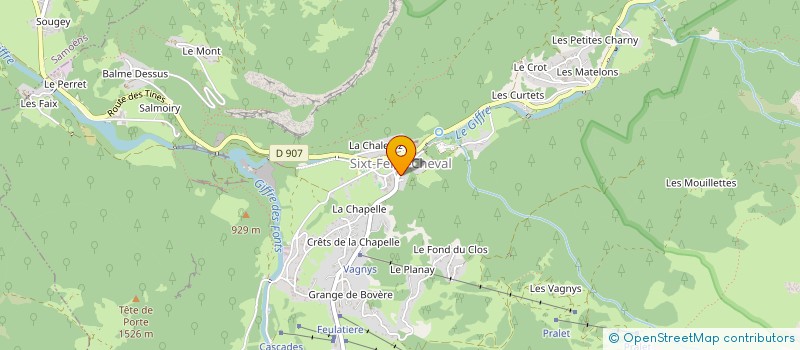 localisation de l'entreprise IDEALP  SIXT-FER-A-CHEVAL