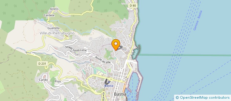 localisation de l'entreprise IDEALU à BASTIA