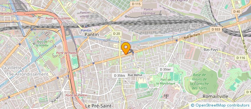 localisation de l'entreprise IDEALVERT à PANTIN