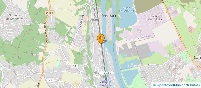 localisation de l'entreprise IDEAMANUS  ARCHITECTURE  VILLENNES-SUR-SEINE