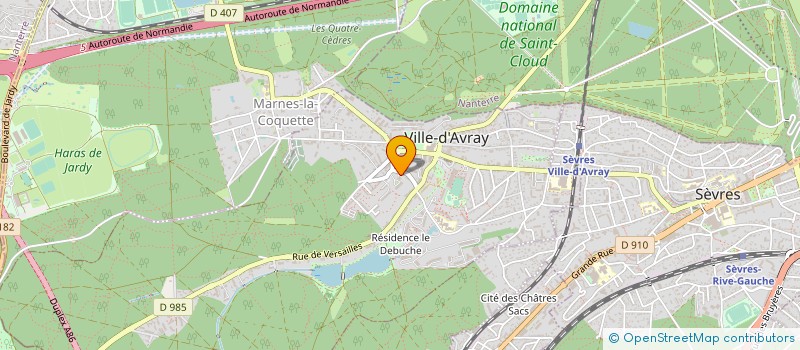 localisation de l'entreprise IDEATEM  VILLE D AVRAY