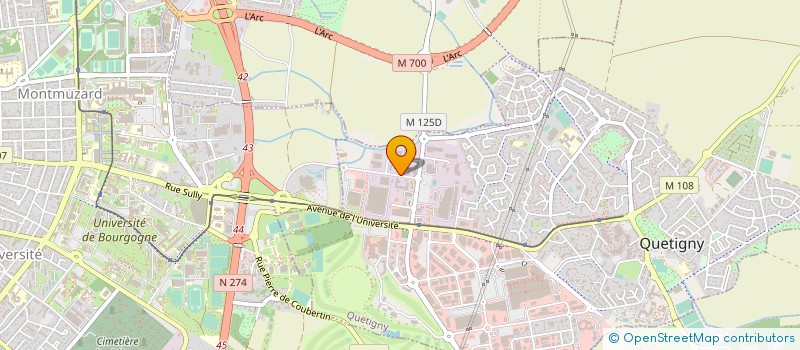 localisation de l'entreprise IDEC à QUETIGNY