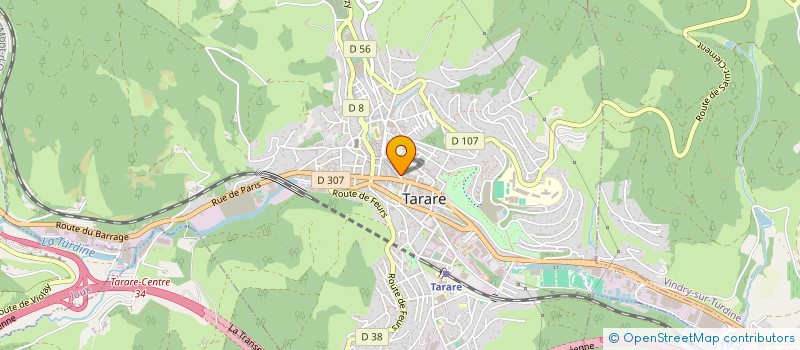 localisation de l'entreprise IDECAR  TARARE