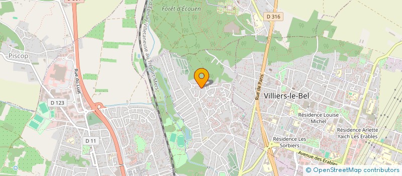 localisation de l'entreprise IDECO  SARCELLES