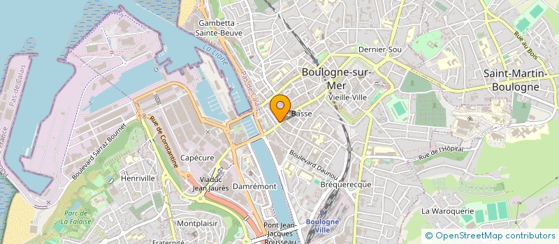 localisation de l'entreprise IDECO à BOULOGNE-SUR-MER