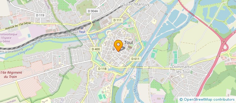 localisation de l'entreprise IDECOR à TOUL