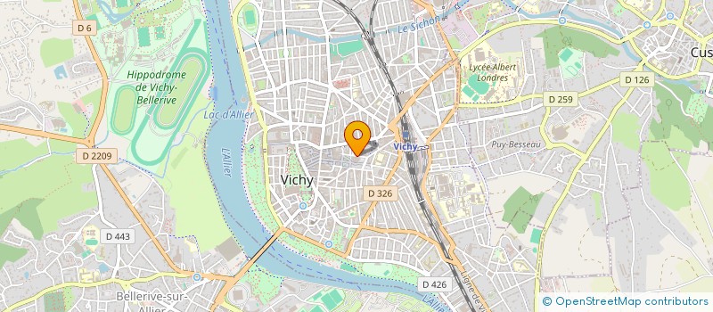 localisation de l'entreprise IDECOR CUISINES à VICHY