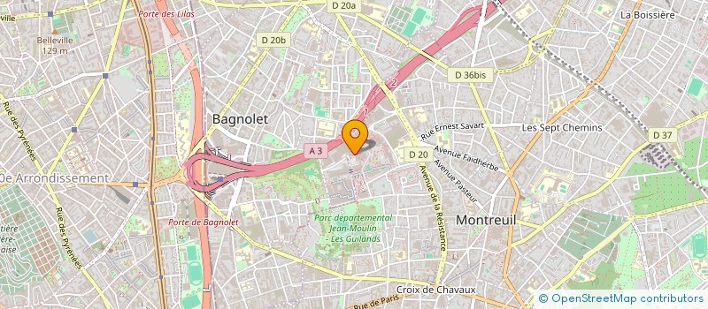 localisation de l'entreprise IDECORS à MONTREUIL