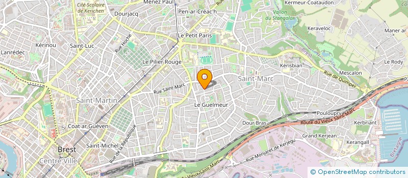 localisation de l'entreprise IDEDUGUELMEUR à BREST