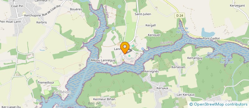 localisation de l'entreprise IDEE BROCELIANDE  RIEC-SUR-BELON