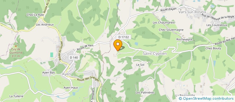 localisation de l'entreprise IDEE CLIM 19 à ALLASSAC