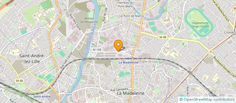 localisation de l'entreprise IDEE - CO à LA MADELEINE