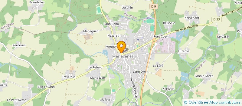 localisation de l'entreprise IDEE COIFF  MERLEVENEZ