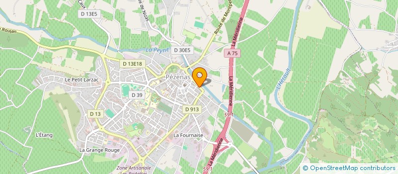 localisation de l'entreprise IDEE COM à PEZENAS