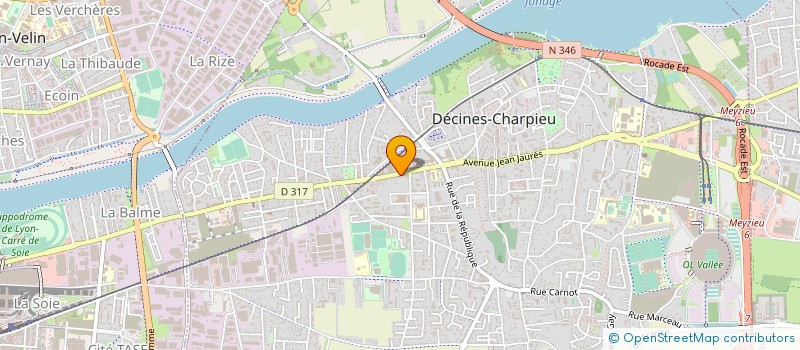 localisation de l'entreprise IDEE COM  DECINES-CHARPIEU