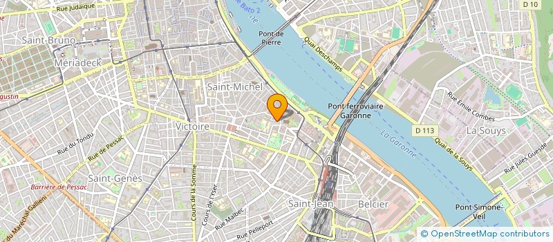 localisation de l'entreprise IDEE D'ENSEMBLE  BORDEAUX