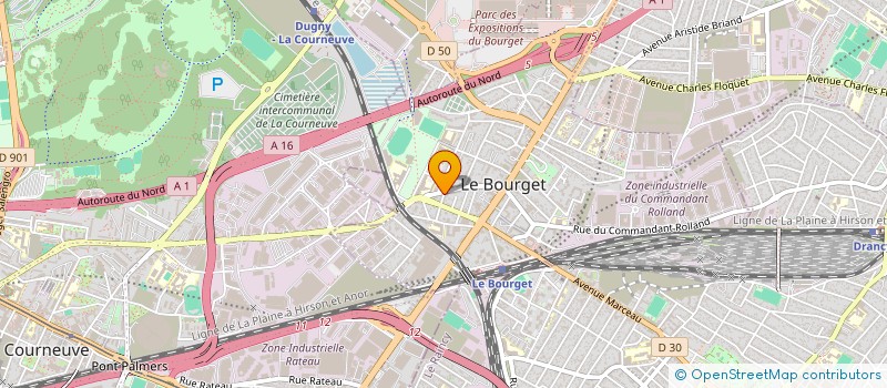 localisation de l'entreprise IDEE DU MONDE à LE BOURGET