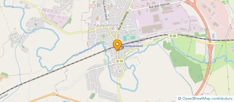 localisation de l'entreprise IDEE'FIX  FAULQUEMONT