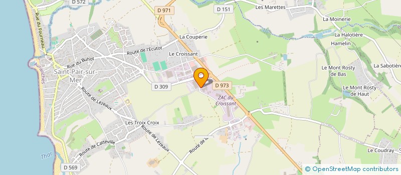 localisation de l'entreprise IDEE FIXE  SAINT-PAIR-SUR-MER