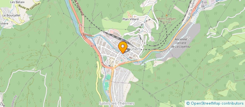 localisation de l'entreprise IDEE FIXE  MOUTIERS