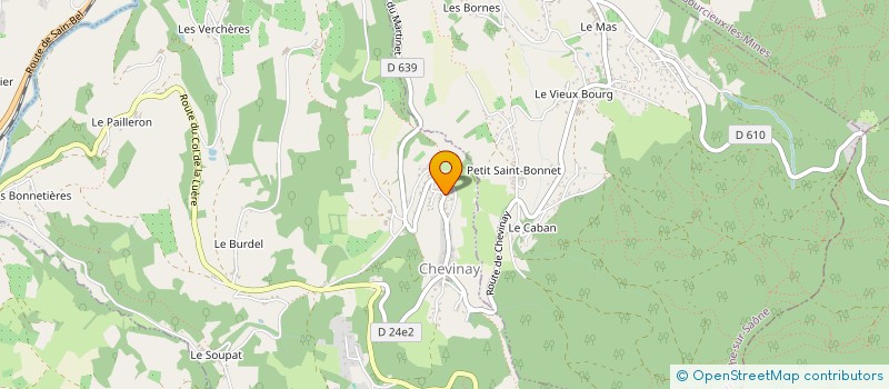 localisation de l'entreprise IDEE H@BITAT à CHEVINAY