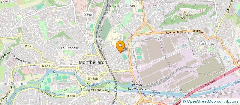 localisation de l'entreprise IDEE M  MONTBELIARD