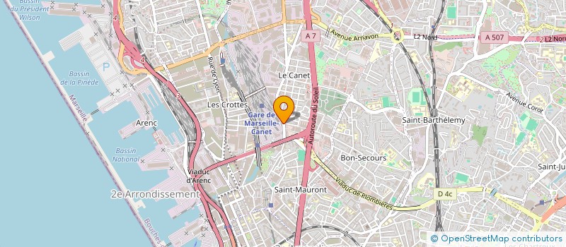 localisation de l'entreprise IDEE NOUVELLE DE L'HABITAT  MARSEILLE