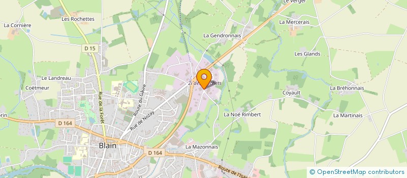 localisation de l'entreprise IDEE PORTAILS  BLAIN