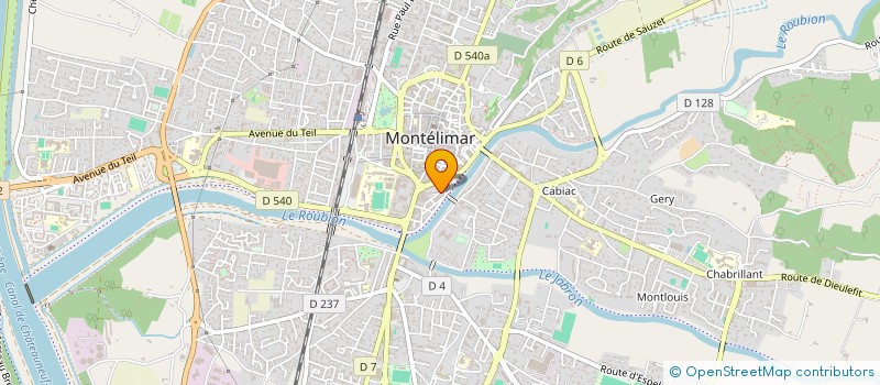 localisation de l'entreprise IDEE PUB  MONTELIMAR