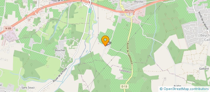 localisation de l'entreprise IDEE2DECOR  BEYCHAC-ET-CAILLAU