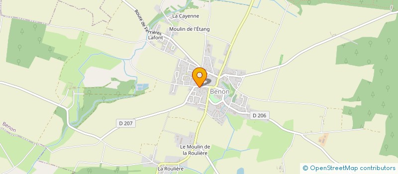 localisation de l'entreprise IDEELEC  BENON